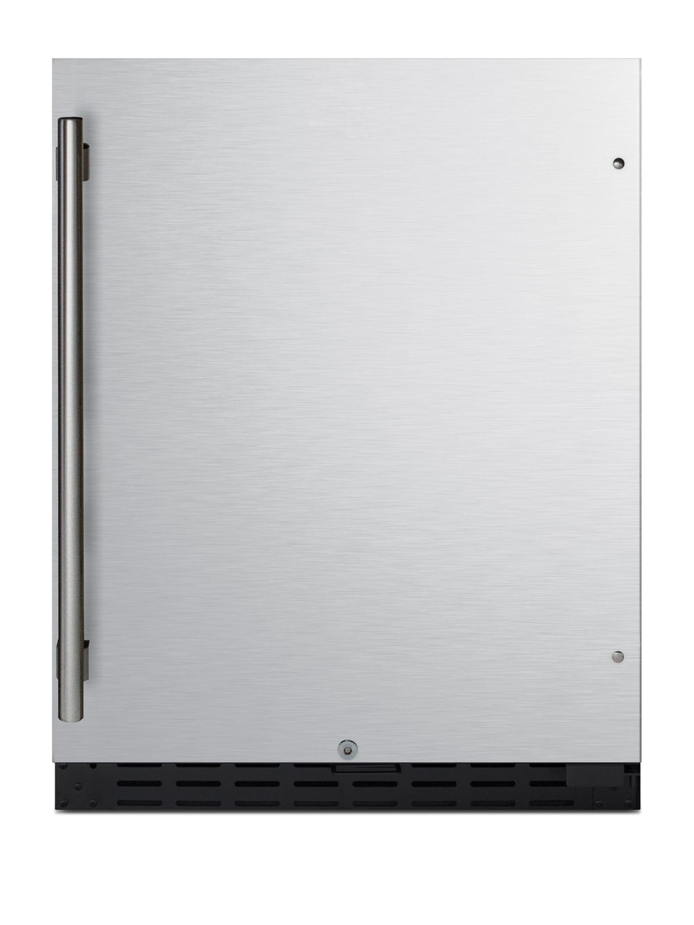 Summit Appliance 4.2-cu ft Built-In Mini Fridge ( Stainless steel door and black cabinet )