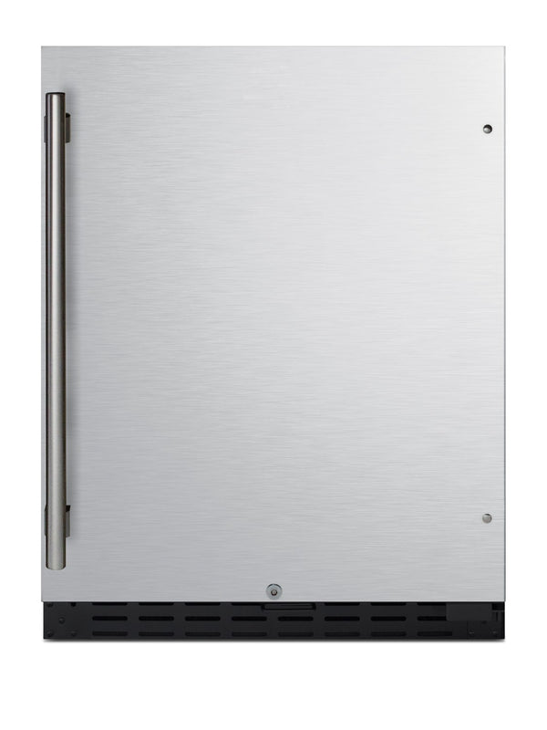 Summit Appliance 4.2-cu ft Built-In Mini Fridge ( Stainless steel door and black cabinet )
