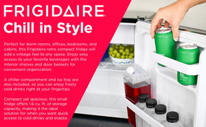 Frigidaire 1.6-cu ft Mini Fridge with Freezer ( Stainless Steel )
