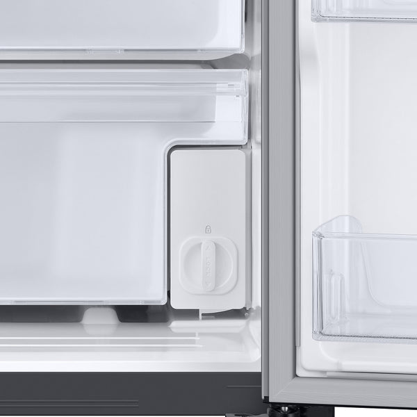 Samsung Family Hub 26.7-cu ft Side-by-Side Refrigerator Smart Compatible with Ice Maker ,Water and Ice Dispenser ( Fingerprint Resistant Stainless Steel ) ENERGY STAR Certified