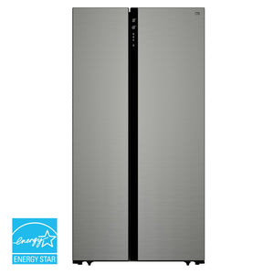 Avanti 15.6-cu ft Counter-Depth Side-by-Side Refrigerator ( Stainless Steel )