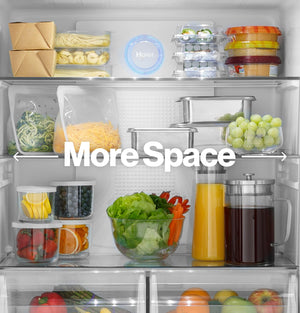 Haier 16.8-Cu. Feet Counter-Depth Bottom-Freezer Refrigerator Ice Maker Optional (sold separately) ( Stainless ) ENERGY STAR Certified