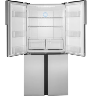 Haier 16.8-Cu. Feet Counter-Depth Bottom-Freezer Refrigerator Ice Maker Optional (sold separately) ( Stainless ) ENERGY STAR Certified