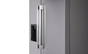 LG 26.6-cu ft Side-by-Side Refrigerator Smart Compatible with Ice Maker ,Water and Ice Dispenser ( PrintProof Stainless Steel ) ENERGY STAR Certified