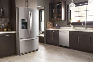 Whirlpool Standard-Depth 26.8-cu ft 3 -Door French Door Refrigerator with Ice Maker with Water and Ice Dispenser ( Fingerprint Resistant Stainless Steel ) ENERGY STAR Certified
