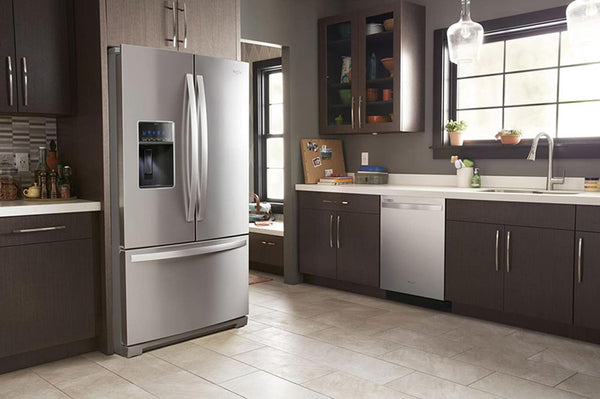 Whirlpool Standard-Depth 26.8-cu ft 3 -Door French Door Refrigerator with Ice Maker with Water and Ice Dispenser ( Fingerprint Resistant Stainless Steel ) ENERGY STAR Certified