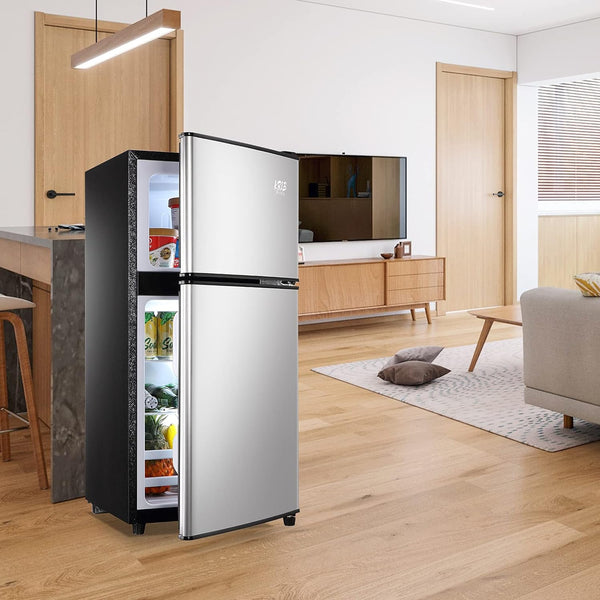 Runesay 3.5-cu ft with Freezer ( Silver ) Garage Ready