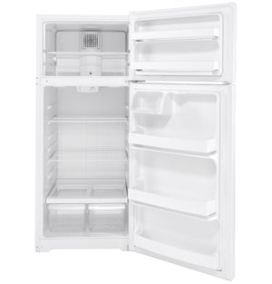 GE 17.5-cu ft Top-Freezer Refrigerator ( White ) ENERGY STAR Certified