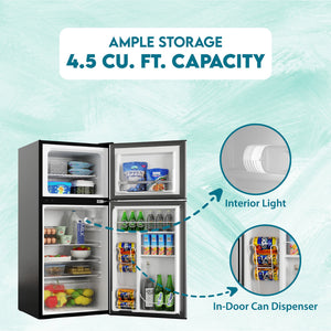 ConServ 4.5-cu ft Mini Fridge with Freezer ( Black )