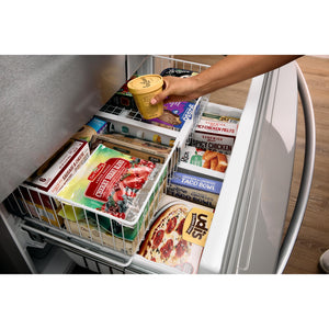 Whirlpool Standard-Depth 24.7-cu ft 3 -Door French Door Refrigerator with Ice Maker with Water and Ice Dispenser ( White ) ENERGY STAR Certified