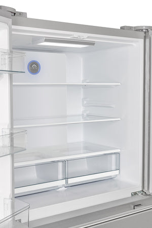 FORNO Standard-Depth Moena 19.26-cu ft 4 -Door Built-In French Door Refrigerator with Ice Maker with Ice Dispenser ( Stainless steel )