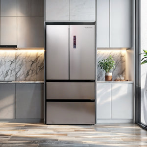 Hamilton Beach Counter-Depth 17.9 3 -Door French Door Refrigerator ( Stainless ) ENERGY STAR Certified