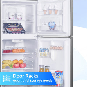 ConServ 10.1-cu ft Counter-Depth Top-Freezer Refrigerator ( Stainless Steel ) ENERGY STAR Certified