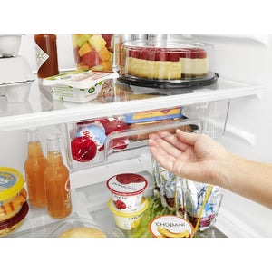 Whirlpool 17.6-cu ft Top-Freezer Refrigerator ( Black Stainless )