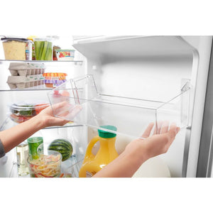 Whirlpool 21.4-cu ft Side-by-Side Refrigerator with Ice Maker ,Water and Ice Dispenser ( Black )