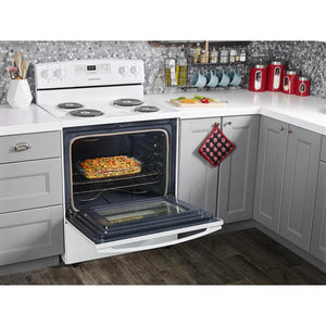 Amana 18.2-cu ft Top-Freezer Refrigerator & Electric Range Suit in White