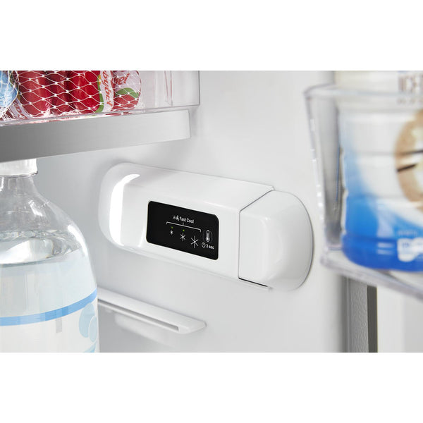 Whirlpool 12.9-cu ft Counter-Depth Top-Freezer Refrigerator Built-In ( Fingerprint Resistant Stainless Finish )