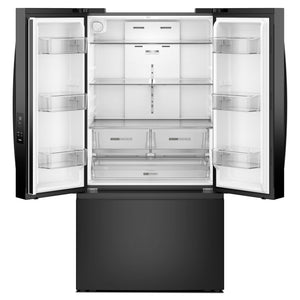 Whirlpool Standard-Depth 31-cu ft 3 -Door French Door Refrigerator with Ice Maker with Water Dispenser ( Black ) ENERGY STAR Certified