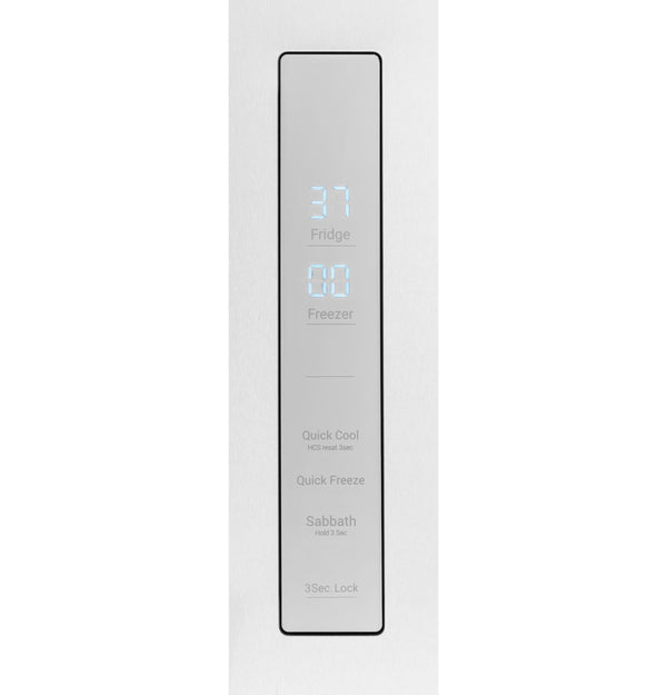 Haier 16.8-Cu. Feet Counter-Depth Bottom-Freezer Refrigerator Ice Maker Optional (sold separately) ( Stainless ) ENERGY STAR Certified