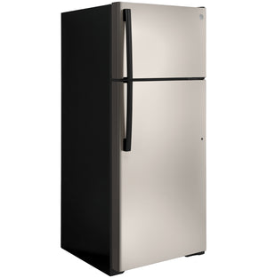 GE 17.5-cu ft Top-Freezer Refrigerator ( Silver ) ENERGY STAR Certified