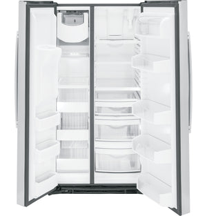 GE Profile 25.3-cu ft Side-by-Side Refrigerator with Ice Maker ,Water and Ice Dispenser ( Stainless Steel ) ENERGY STAR Certified