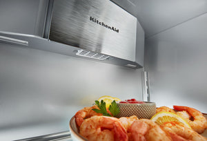 KitchenAid 29.4-cu ft Counter-Depth Side-by-Side Refrigerator Built-In ,Water and Ice Dispenser ( Stainless Steel )