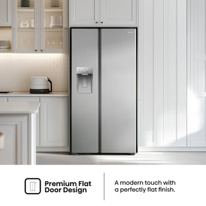 Hisense 29.1-cu ft Side-by-Side Refrigerator with Ice Maker ,Water and Ice Dispenser ( Stainless steel )