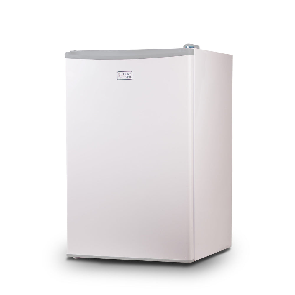 BLACK+DECKER 4.3-cu ft Mini Fridge with Freezer ( White ) Garage Ready ENERGY STAR