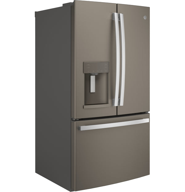 GE Standard-Depth 27.8-cu ft 3 -Door French Door Refrigerator with Ice Maker with Water and Ice Dispenser ( Slate ) ENERGY STAR Certified