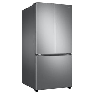 Samsung Standard-Depth Inner Beverage Center 24.5-cu ft 3 -Door Smart Compatible French Door Refrigerator with Dual Ice Maker with Water Dispenser ( Fingerprint Resistant Stainless Steel ) ENERGY STAR Certified