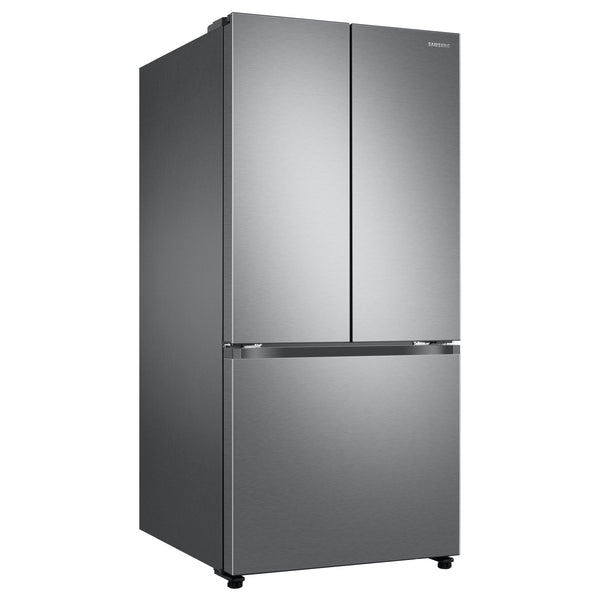 Samsung Standard-Depth Inner Beverage Center 24.5-cu ft 3 -Door Smart Compatible French Door Refrigerator with Dual Ice Maker with Water Dispenser ( Fingerprint Resistant Stainless Steel ) ENERGY STAR Certified