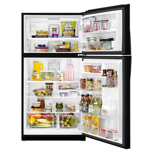 Whirlpool 21.3-cu ft Top-Freezer Refrigerator ( Black )