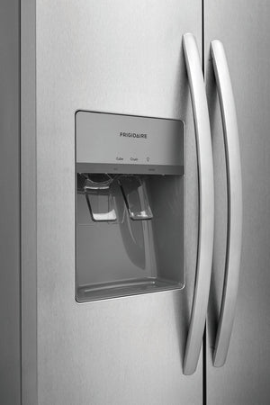 Frigidaire 22.3-cu ft Counter-Depth Side-by-Side Refrigerator with Ice Maker ,Water and Ice Dispenser ( Stainless steel )