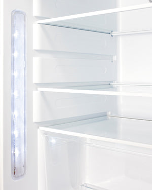 Summit Appliance 3.53-cu ft Built-In Mini Fridge ( Stainless steel door and white cabinet )