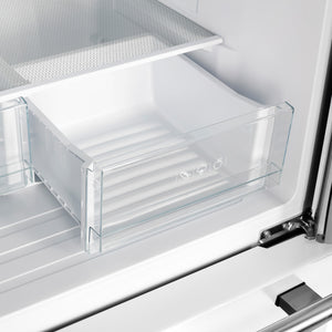 FORNO Counter-Depth Espresso Gallipoli 17.5-cu ft 3 -Door French Door Refrigerator with Ice Maker with Ice Dispenser ( White ) ENERGY STAR Certified