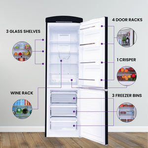 ConServ 10.7-cu ft Standard-Depth Bottom-Freezer Refrigerator Black )