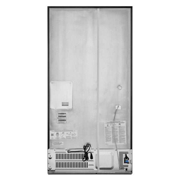 KitchenAid Counter-Depth 23.8-cu ft 3 -Door French Door Refrigerator with Ice Maker with Water and Ice Dispenser ( Black Stainless Steel with PRINTSHIELD Finish )