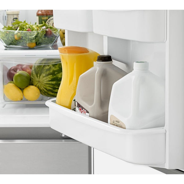 Amana 18.7-cu ft Standard-Depth Bottom-Freezer Refrigerator Ice Maker Optional (sold separately) ( Stainless Steel )