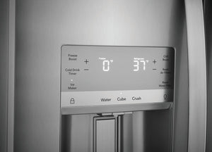 Frigidaire Gallery 22.3-cu ft Side-by-Side Refrigerator with Ice Maker ,Water and Ice Dispenser ( Fingerprint Resistant Stainless Steel ) ENERGY STAR Certified