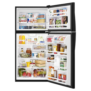 Whirlpool 18.2-cu ft Top-Freezer Refrigerator ( Black )