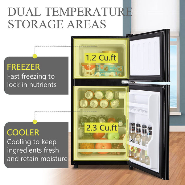 Jeremy Cass 3.5-cu ft with Freezer ( Black )
