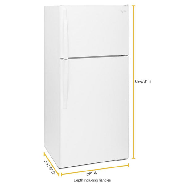 Whirlpool 14.3-cu ft Counter-Depth Top-Freezer Refrigerator ( White ) ENERGY STAR Certified
