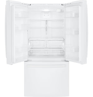 GE Standard-Depth 24.8-cu ft 3 -Door French Door Refrigerator with Ice Maker with Water Dispenser ( White ) ENERGY STAR Certified