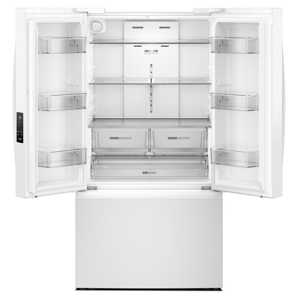 Whirlpool Standard-Depth 31-cu ft 3 -Door French Door Refrigerator with Ice Maker with Water Dispenser ( White ) ENERGY STAR Certified