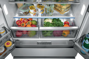 Frigidaire Professional Counter-Depth 21.4-cu ft 4 -Door French Door Refrigerator with Dual Ice Maker with Water and Ice Dispenser ( Smudge-Proof Stainless Steel ) ENERGY STAR Certified