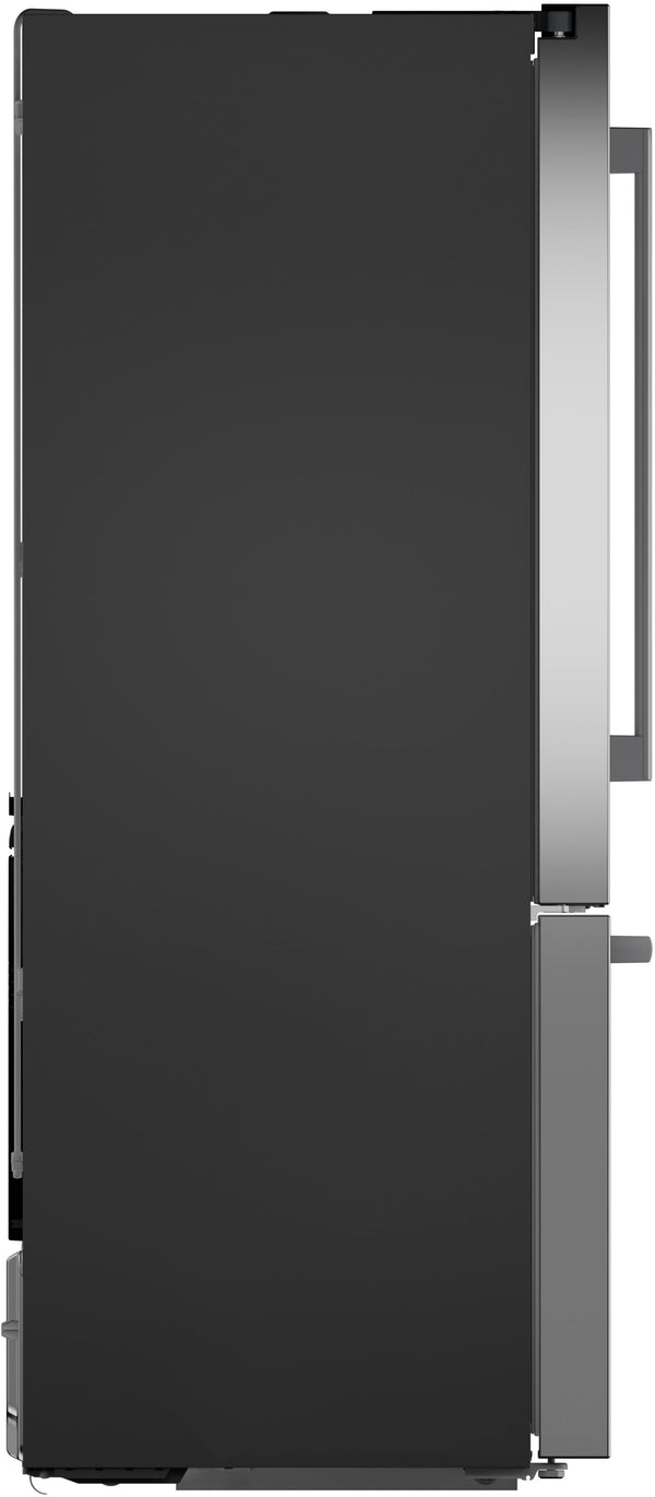 Bosch Counter-Depth 500 Series 21.6-cu ft 3 -Door Smart Compatible French Door Refrigerator with Ice Maker with Water and Ice Dispenser ( Stainless Steel ) ENERGY STAR Certified