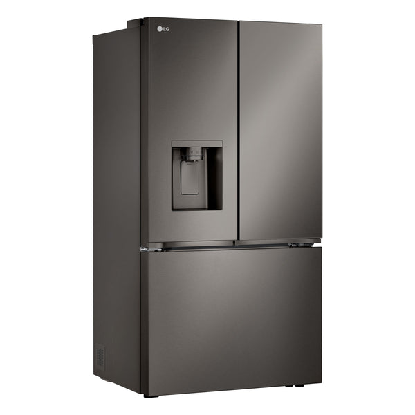 LG Counter-Depth 4 Types of Ice 25.5-cu ft 3 -Door Smart Compatible French Door Refrigerator with Dual Ice Maker with Water and Ice Dispenser ( PrintProof Black Stainless Steel ) ENERGY STAR Certified