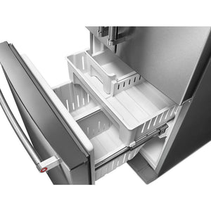 KitchenAid Standard-Depth 19.7-cu ft 3 -Door French Door Refrigerator with Ice Maker with Ice Dispenser ( Stainless Steel )
