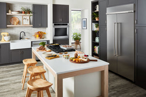 KitchenAid 25.5-cu ft Counter-Depth Side-by-Side Refrigerator Built-In ( Stainless Steel with PrintShield Finish )