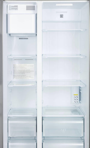 Kenmore 20-cu ft Counter-Depth Side-by-Side Refrigerator with Ice Maker ,Water and Ice Dispenser ( Stainless Steel ) ENERGY STAR Certified